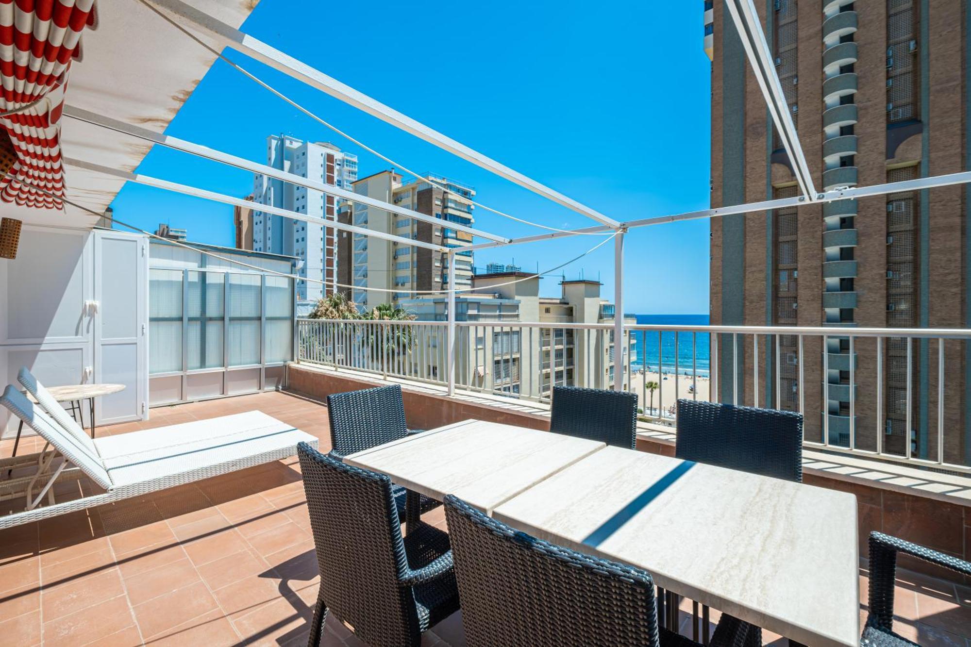 Penthouse El Pato 872 Levante Beach 貝尼多姆 外观 照片